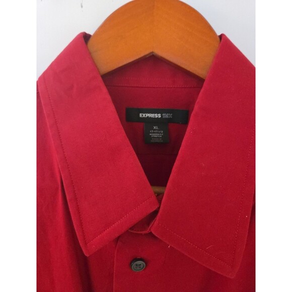 #62 Express 1MX Men Dress Shirt Modern Fit XL Extra Large Size(17-17 1/2) - Picture 2 of 3